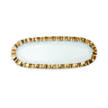 Annieglass Ruffle Narrow Oval Tray