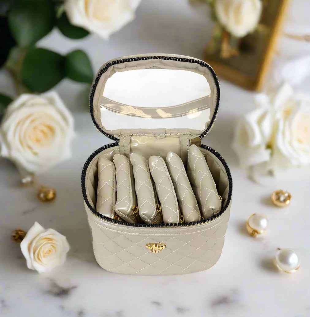 PurseN Getaway Jewelry Case Pearl