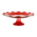 Vietri Holiday Glass Cake Stand