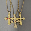 Coastal Grit Marion Cross Necklace