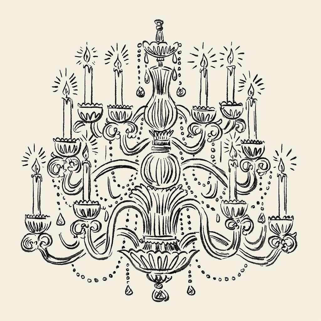 Hester & Cook Chandelier Cocktail Napkins
