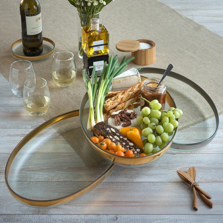 Annieglass Mod Large Oval Platter