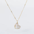 Coastal Grit Mother of Pearl Heart Locket