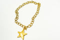 Coastal Grit Antique Star Pendant Chunky Chain