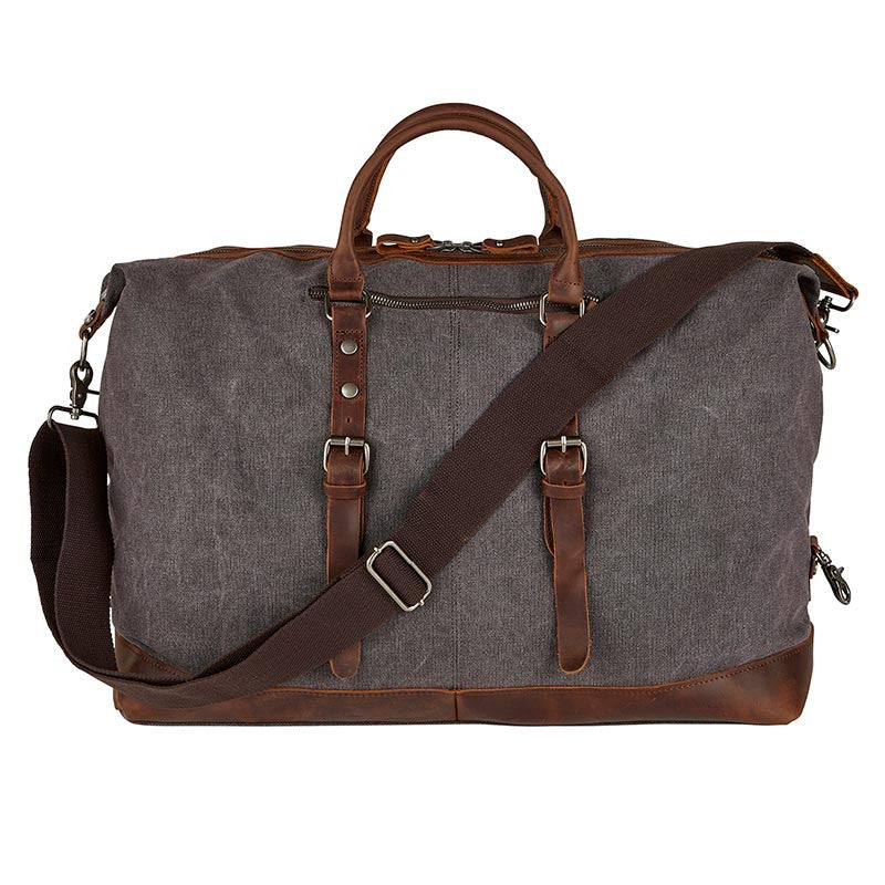 Cole Wheeler Canvas and Leather Vintage Duffle