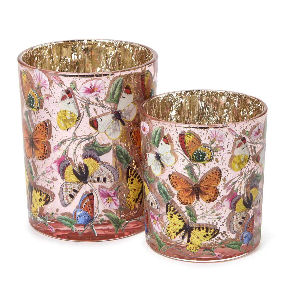 Two's Company Butterfly Silhouette Candleholders