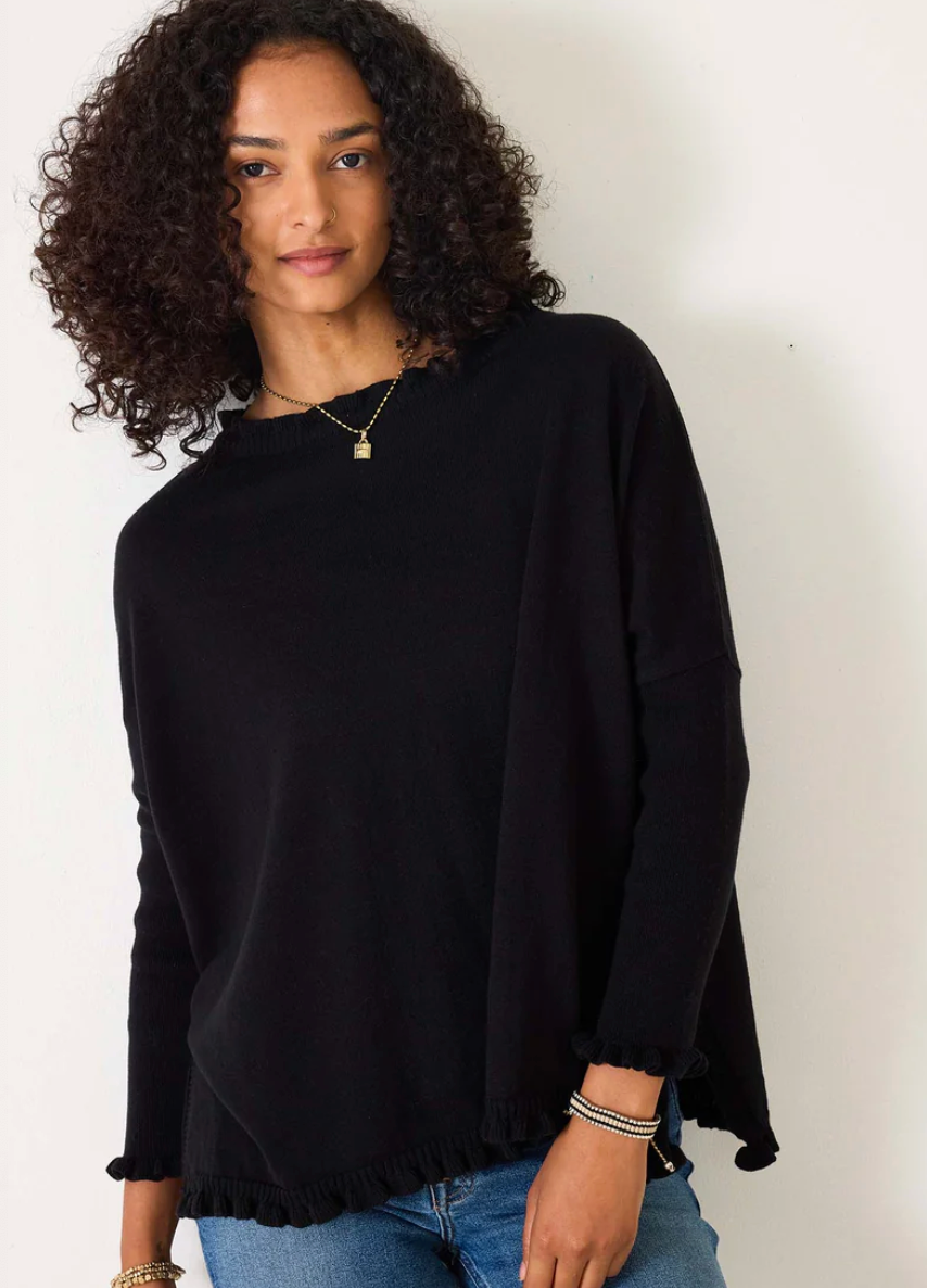 Mersea Catalina Cotton Ruffle Sweater