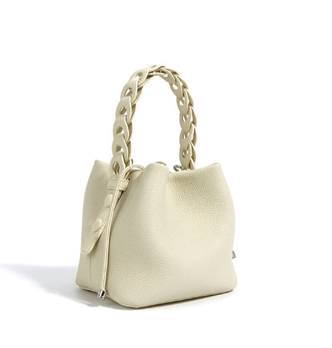 Parker and Hyde Austin Bucket Bag in Ecru