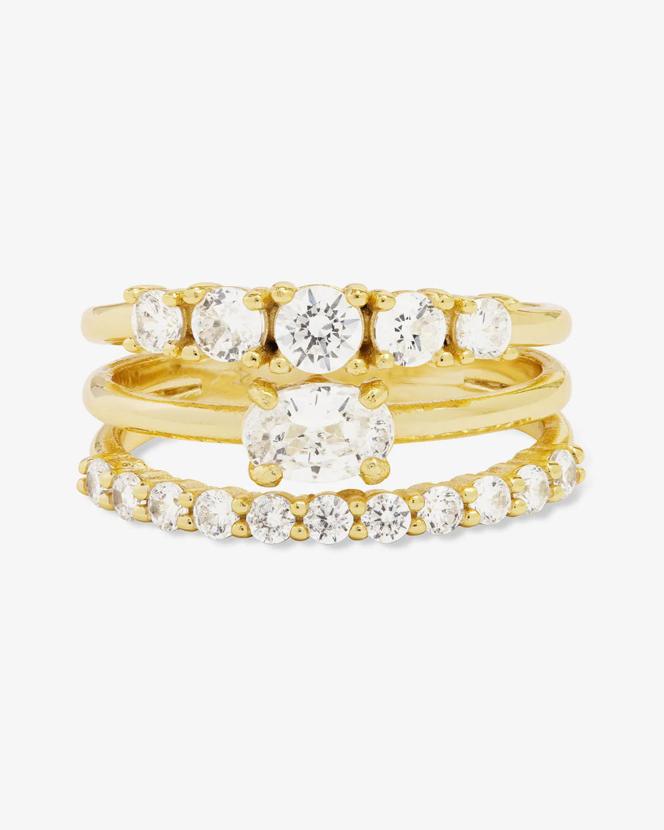 Melinda Maria She's So Stacked Ring Size 7