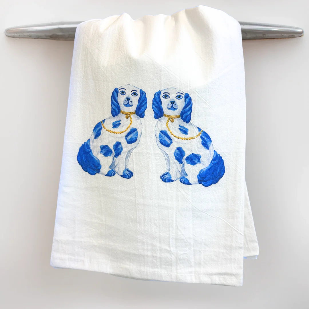 Taylor Paladino Staffordshire Dogs Tea Towel