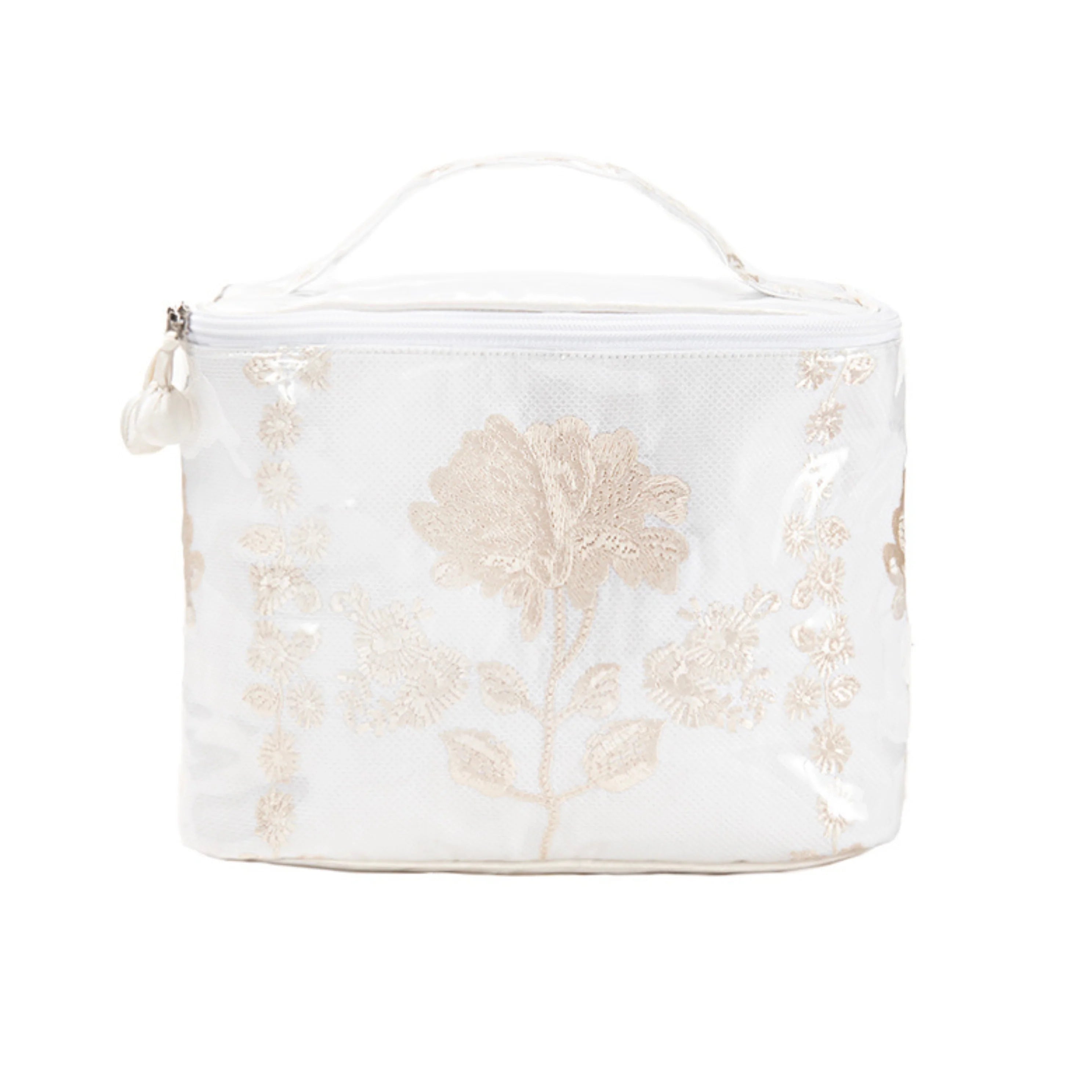 Lenora Peony Train Case Ivory