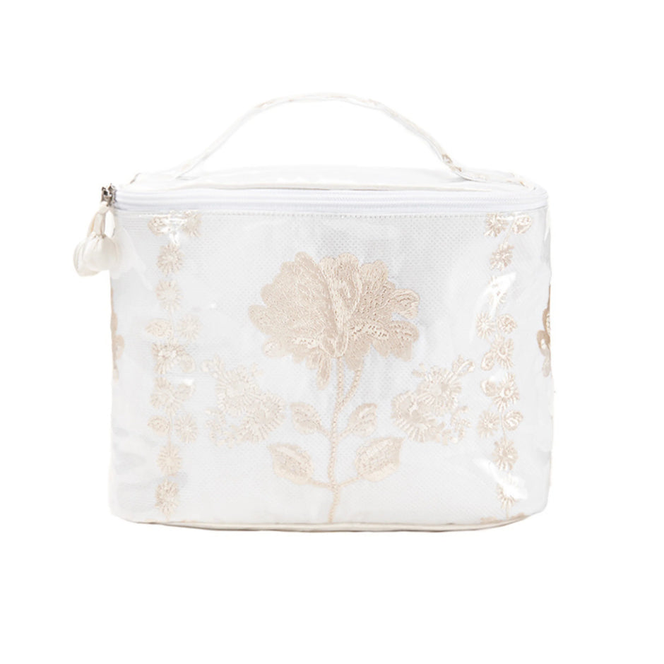Lenora Peony Train Case Ivory