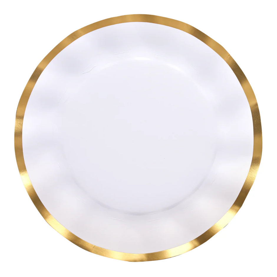 Sophistiplate Wavy Dinner Plate - Everyday White