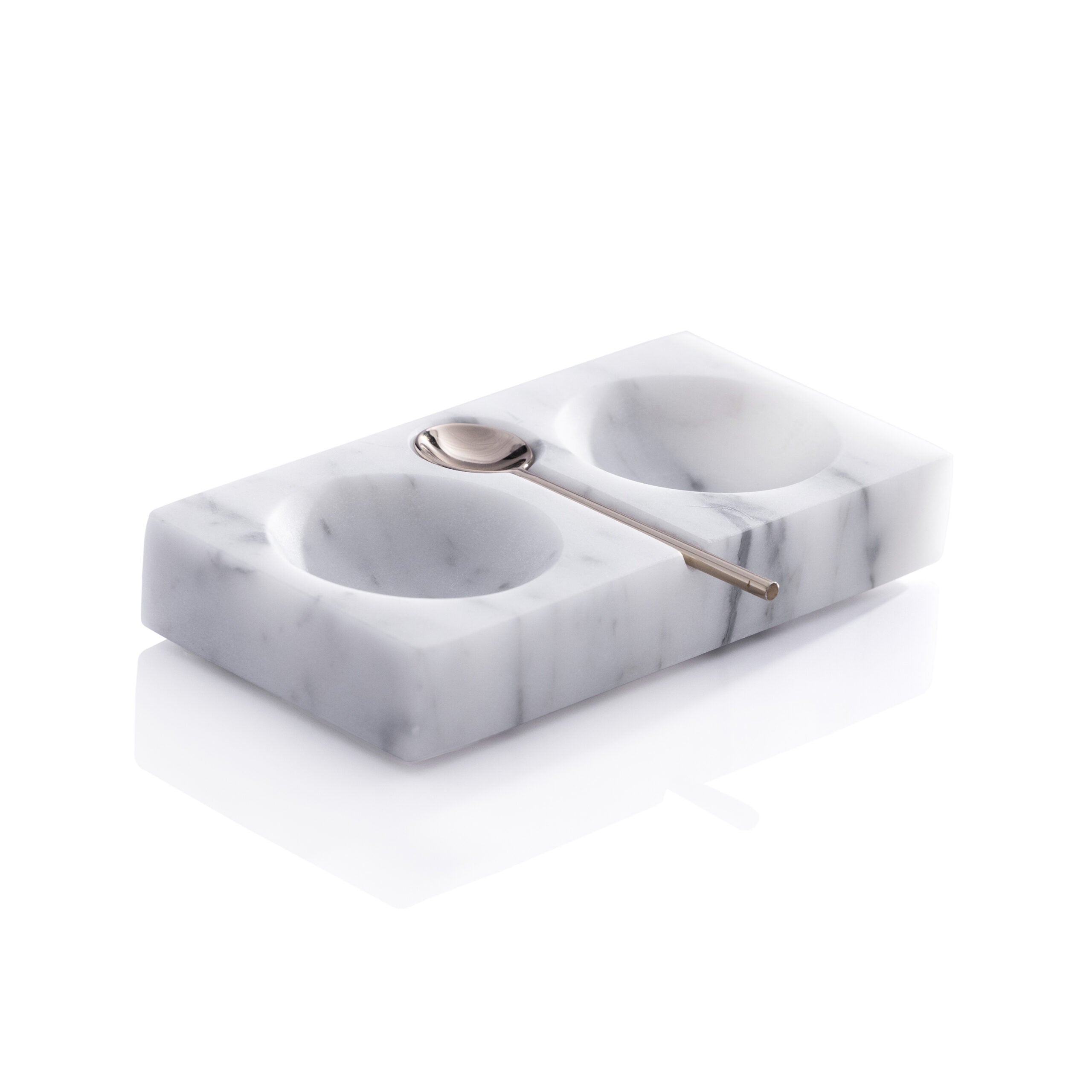 Zodax Marble Salt + Pepper Dish w/ Spoon