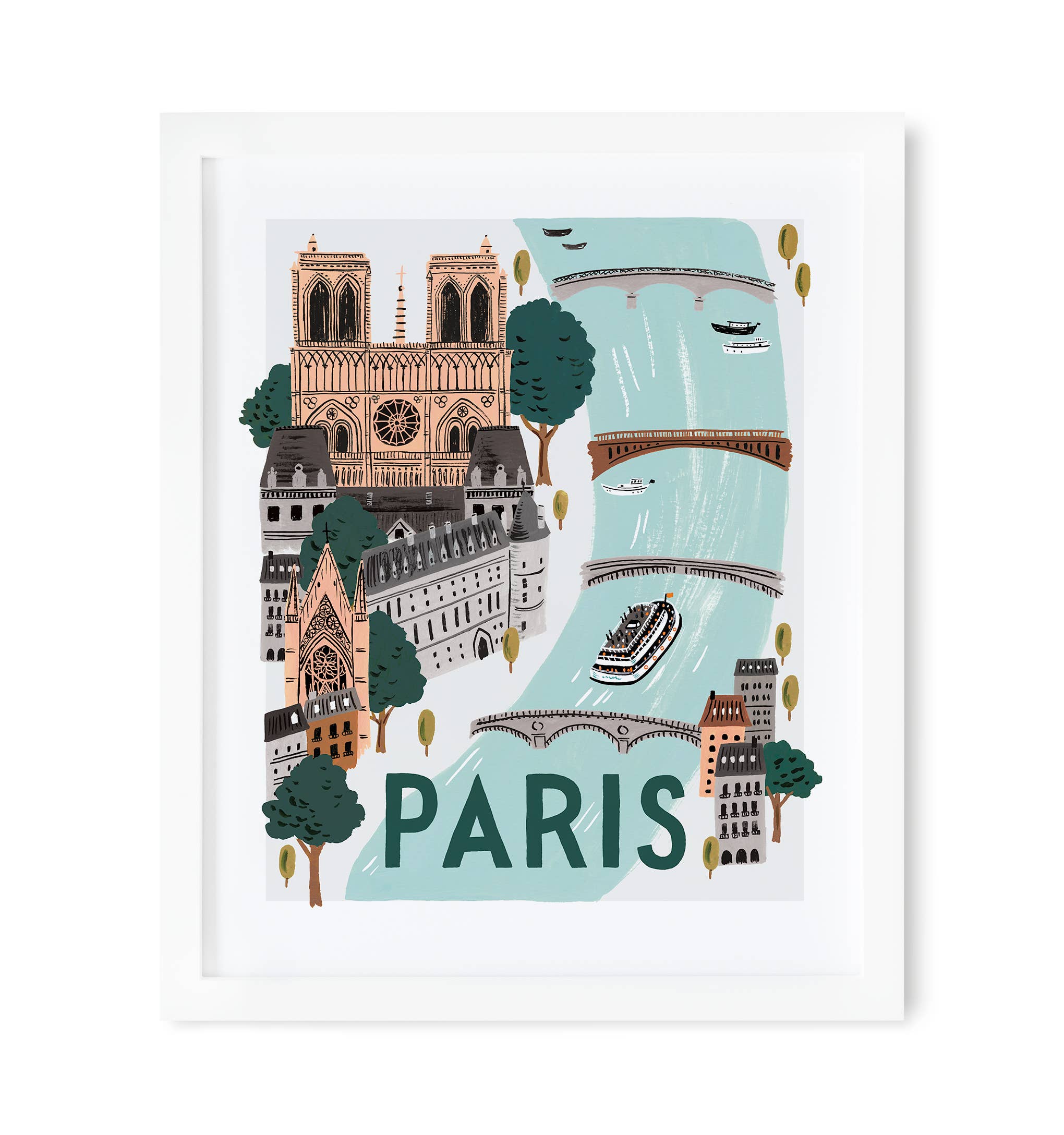 Rifle Paper Co. - Paris World Traveler Art Print