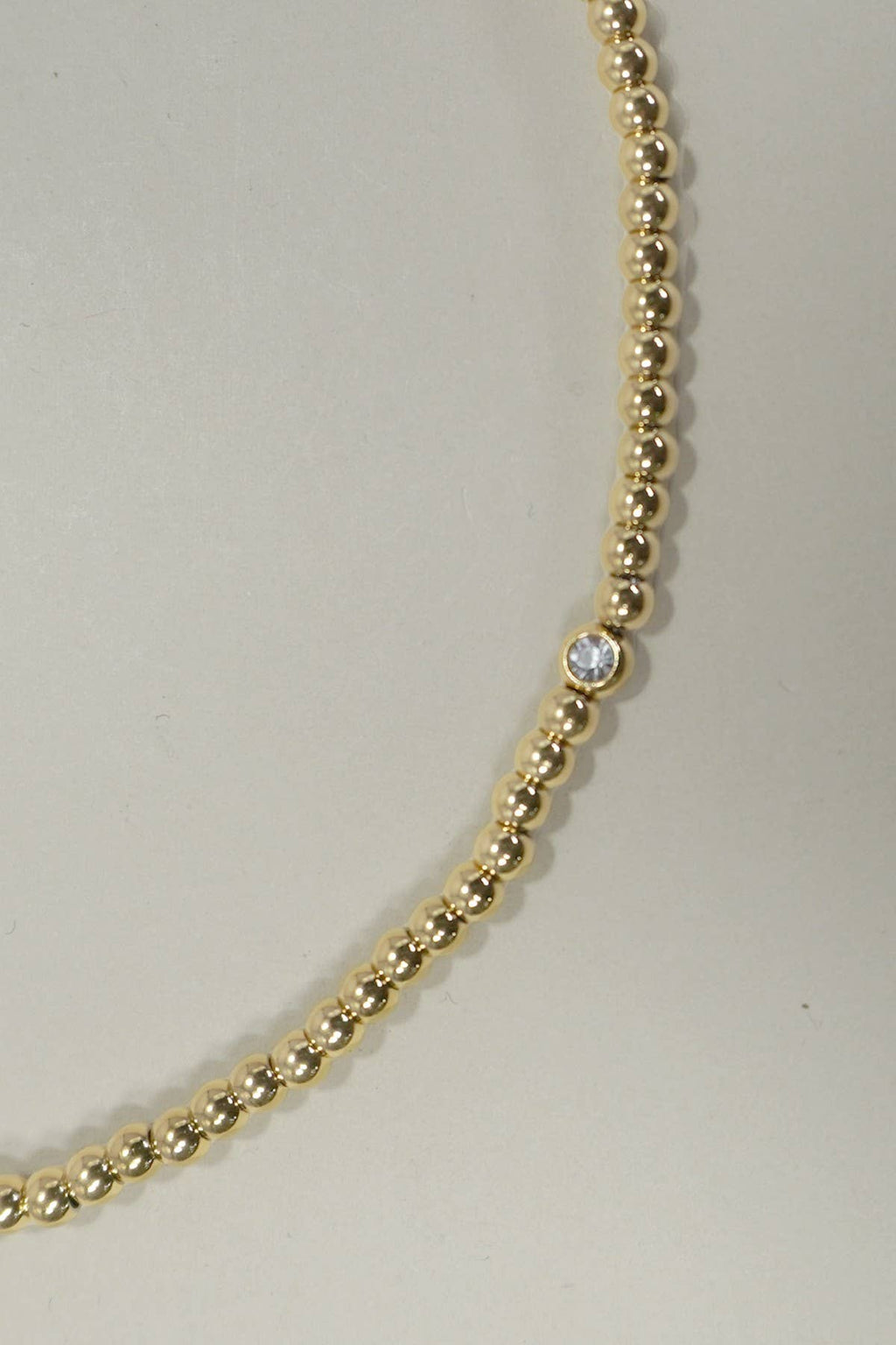 JOSSLYN by wall to wall - 18K STAINLESS STEEL TARNISH FREE BEADED NECKLACE