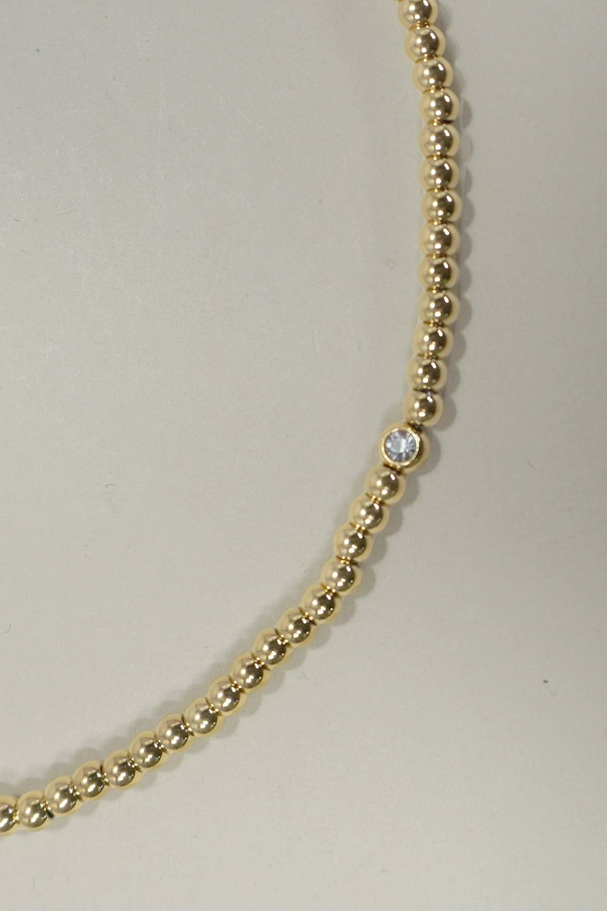 JOSSLYN by wall to wall - 18K STAINLESS STEEL TARNISH FREE BEADED NECKLACE