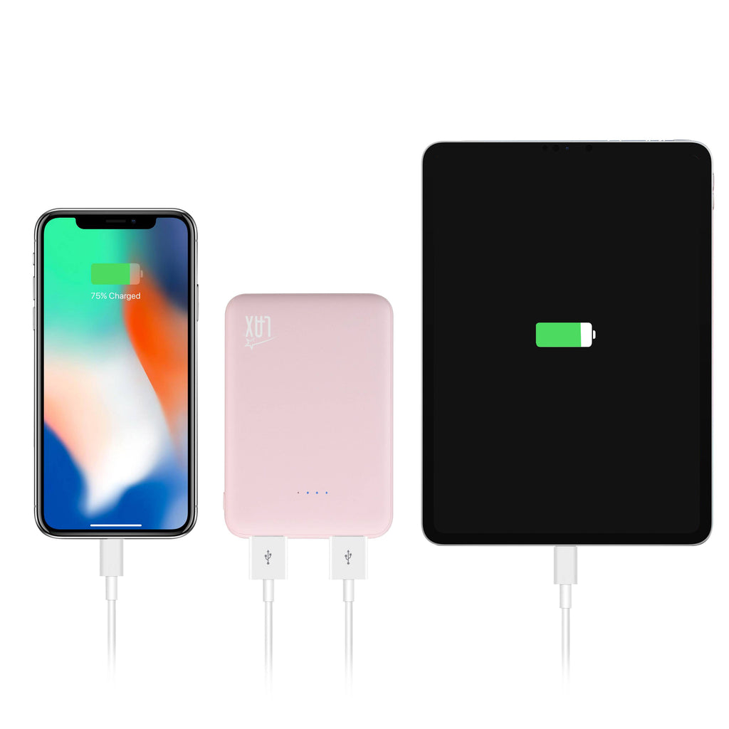 LAX Gadgets - 6600mAh Power Bank Ultra-Slim | Palm Size | Portable | 8Oz