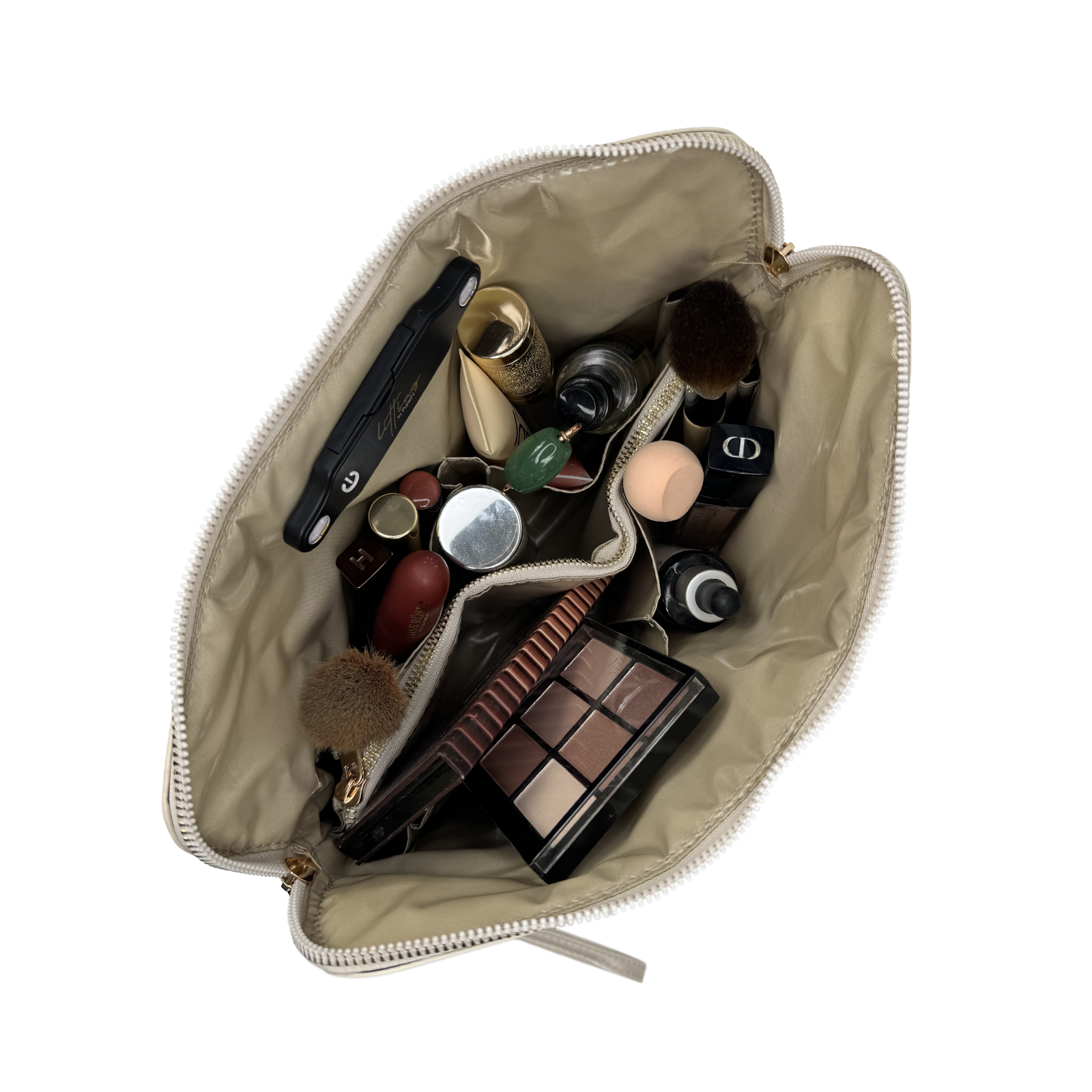 PurseN  - NEW Updated Litt Makeup Case - Pearl Quilted