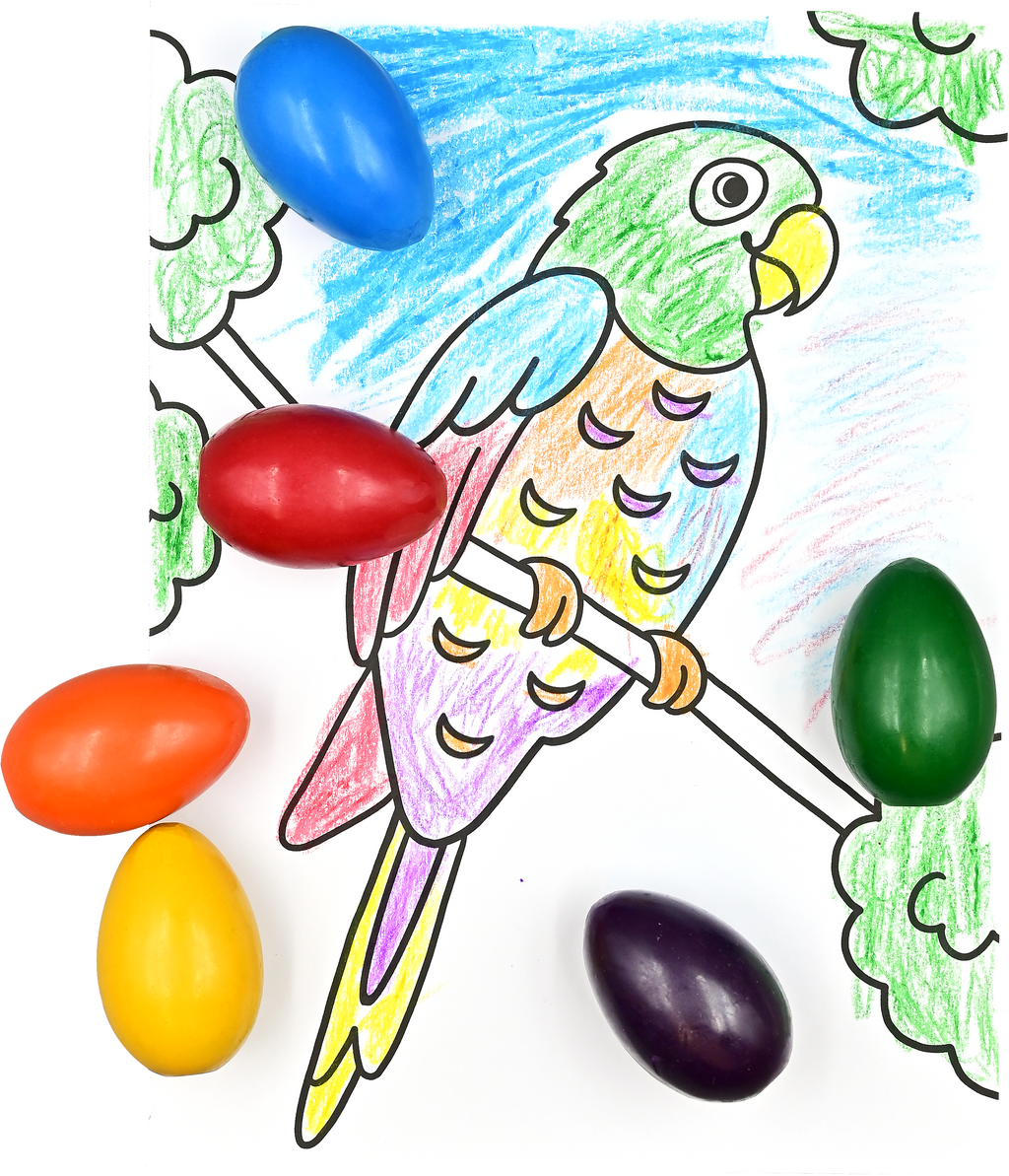 Peter Pauper Press - Studio Series Junior Beeswax Egg-Shaped Crayons