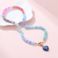 JOSSLYN by wall to wall - Natural Stone Semi-Precious Glass Mixed Necklace