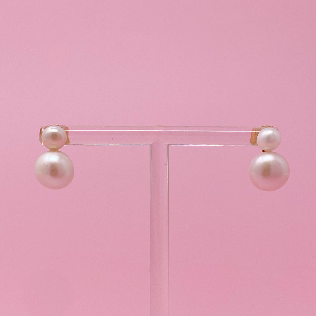 Ellison+Young - Classic Double Pearl Earrings