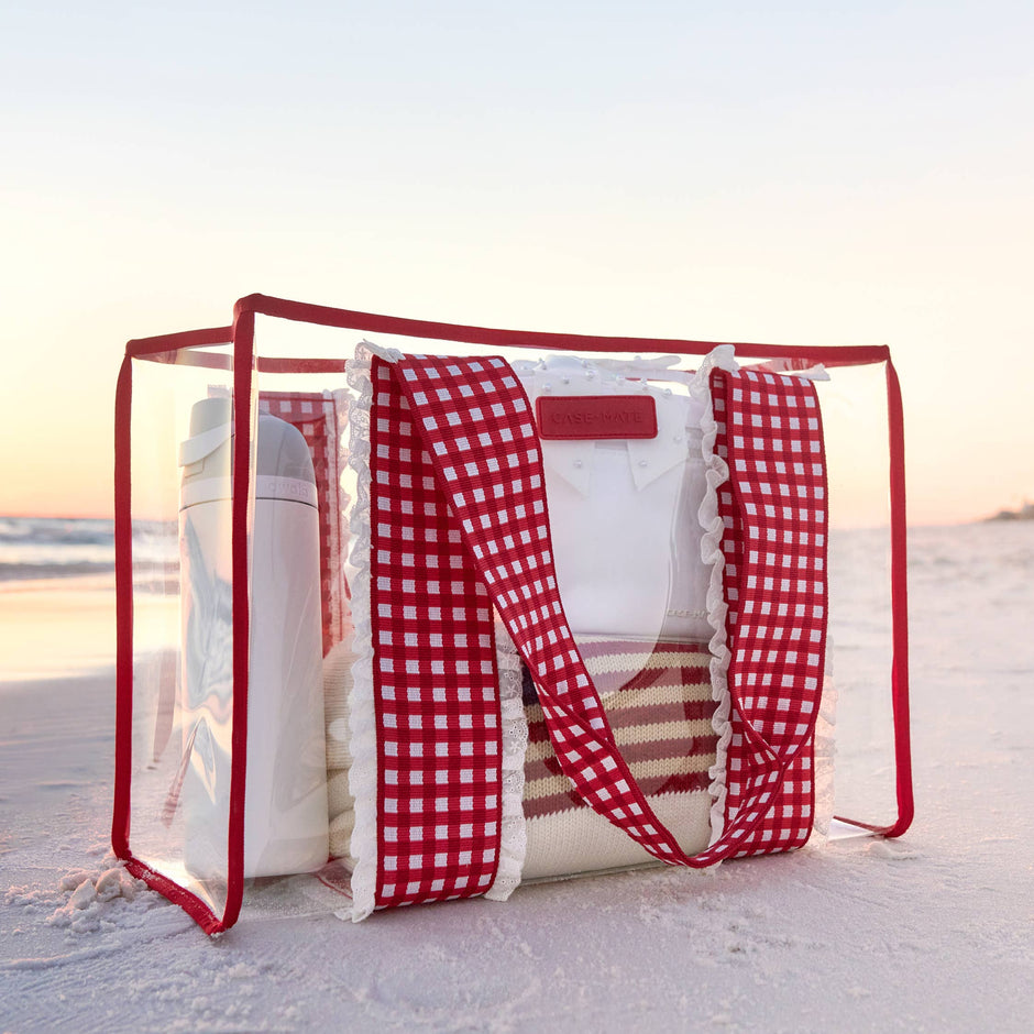 Case-Mate - Case-Mate Cherry Gingham Jelly Tote Bag