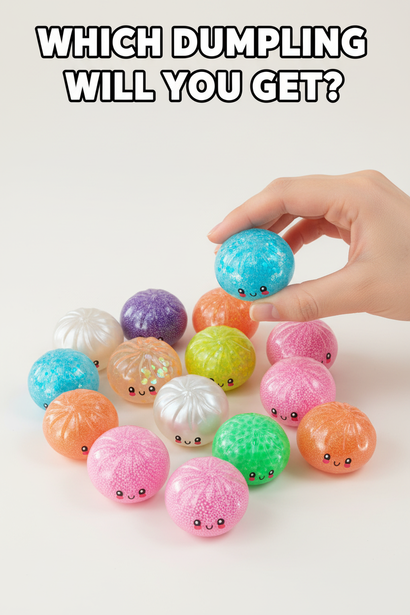 Novelty Brands - Fun Doh Squishy Mystery Mini Petite 2.5" Dumpling Toy