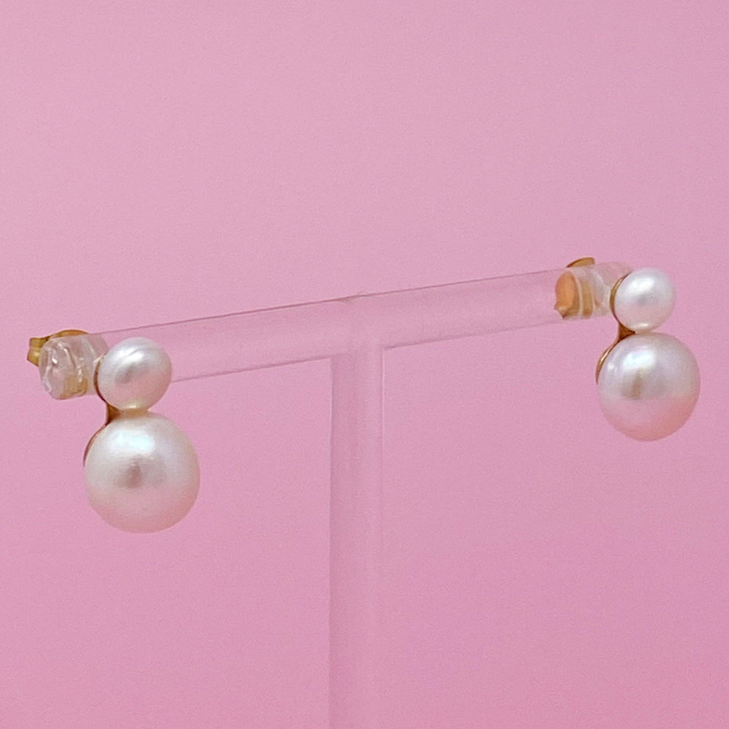 Ellison+Young - Classic Double Pearl Earrings