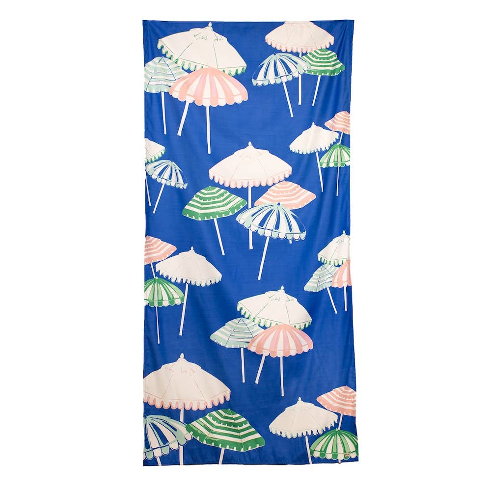The Royal Standard - Monterosso  Beach Towel   Sapphire/Pink/Capri   34x70