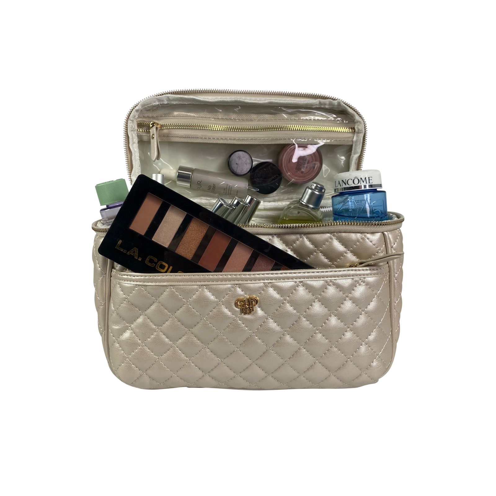 PurseN (new) - Classic Train Case - Pearl Quilted