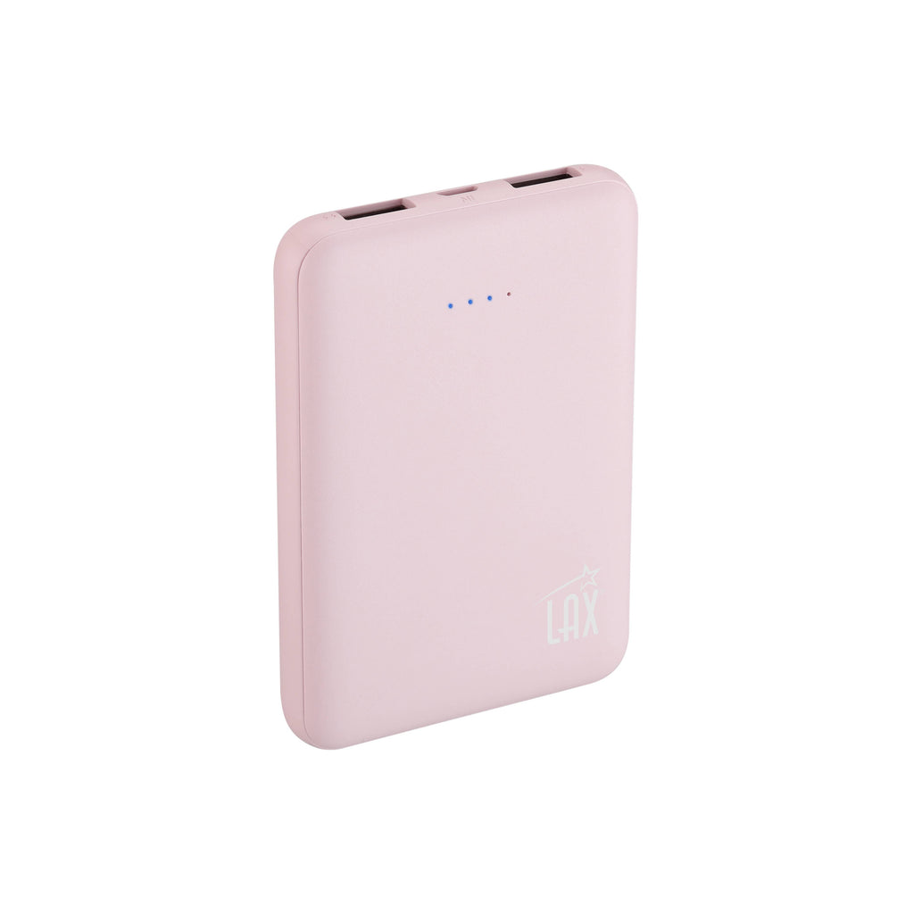 LAX Gadgets - 6600mAh Power Bank Ultra-Slim | Palm Size | Portable | 8Oz