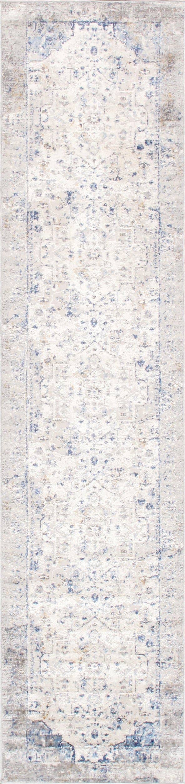 Pasargad Home - Efes Oriental Light Gray/Light Blue Area Rug
