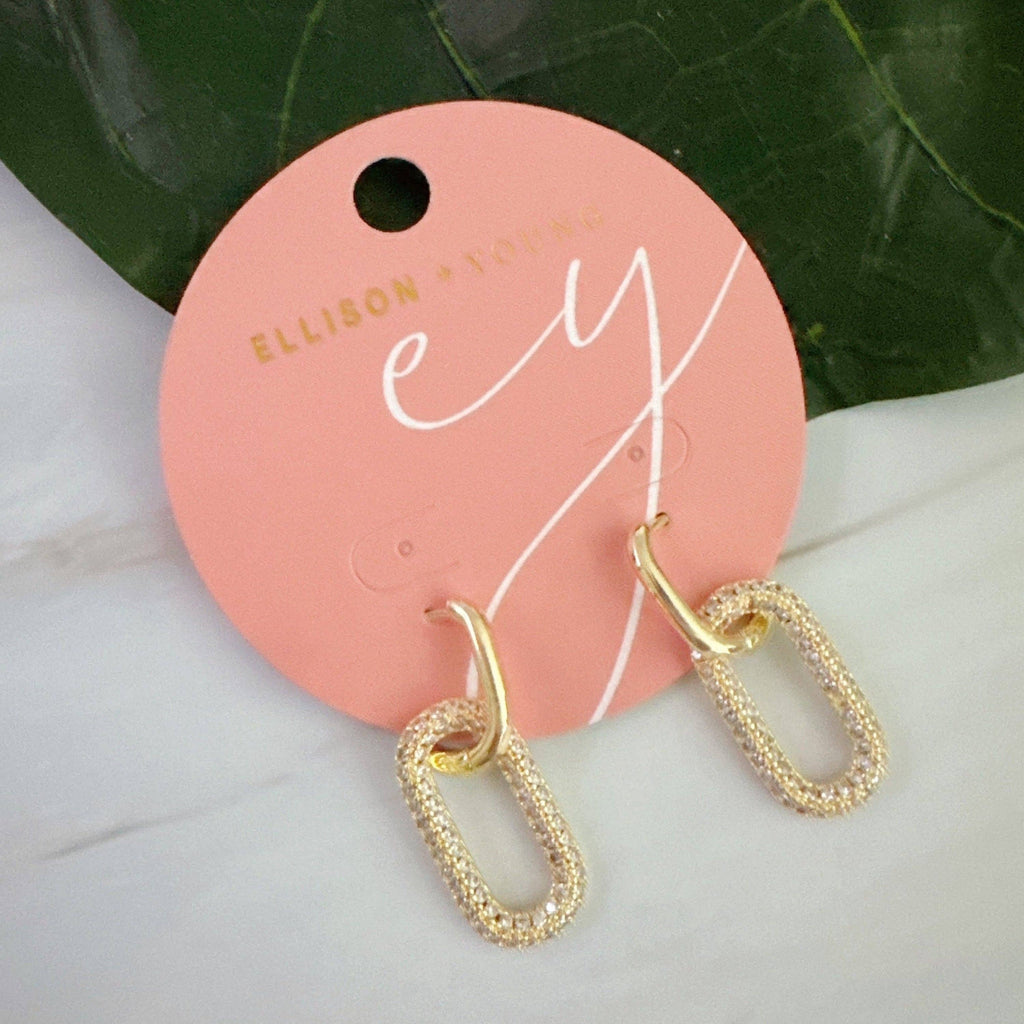Ellison+Young - Urban Glow Link Drop Earrings