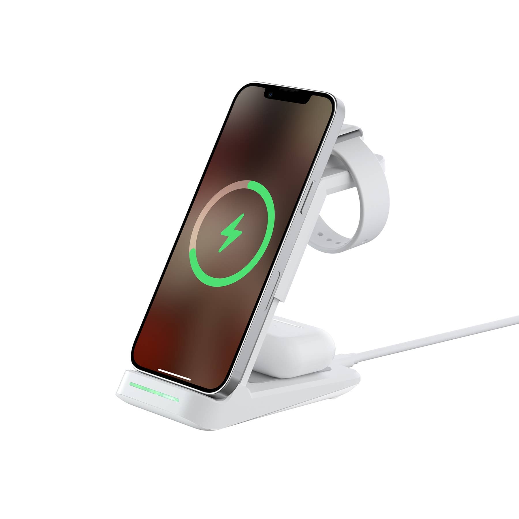 LAX Gadgets - 3-in-1 Wireless Charging Station, Charger Stand