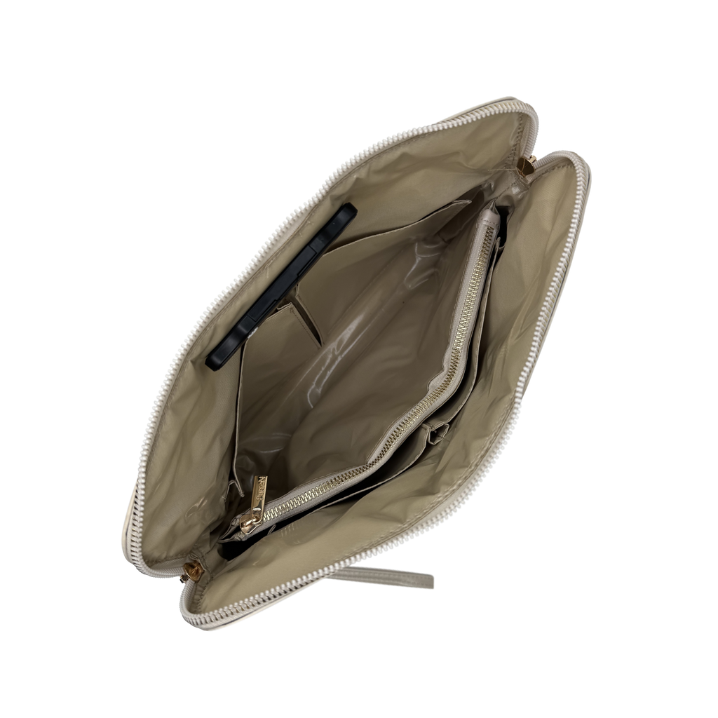 PurseN  - NEW Updated Litt Makeup Case - Pearl Quilted