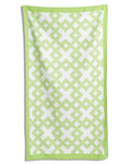 The Royal Standard - Savannah Giant Beach Towel    Green/White    40x70