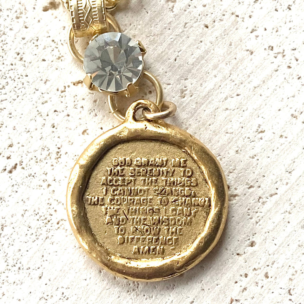 VB&CO Designs Handmade Jewelry - Cross bee serenity cross jewelry  French jewelry  stone