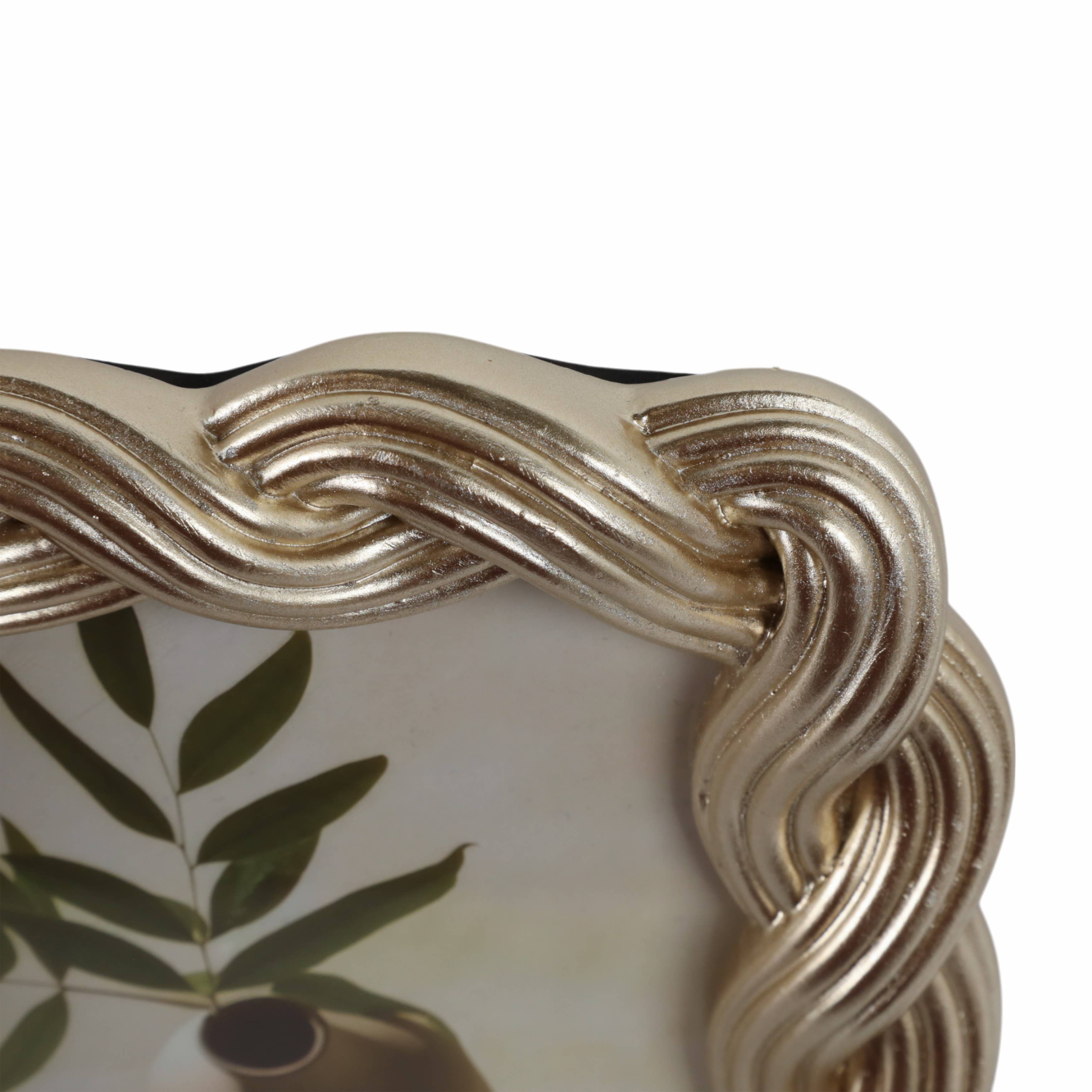 Sagebrook Home Gold Polyresin Butterfly in Bloom Frame 5x7 in.