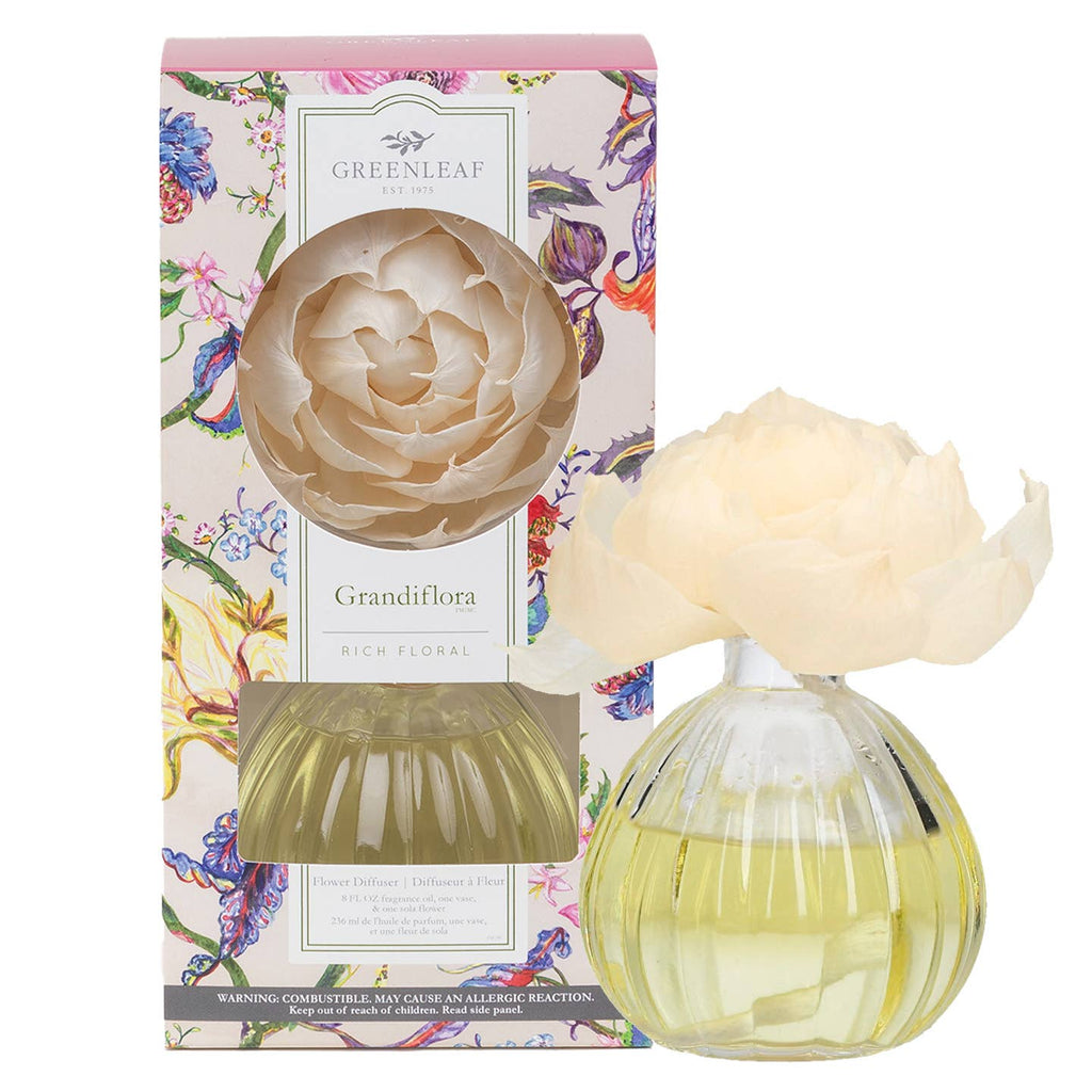 Greenleaf Gifts - Grandiflora Flower Diffuser 4 Pack | Spring Scent