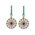 St Armands Designs of Sarasota - Capri Tile Enamel Charm Statement Earrings
