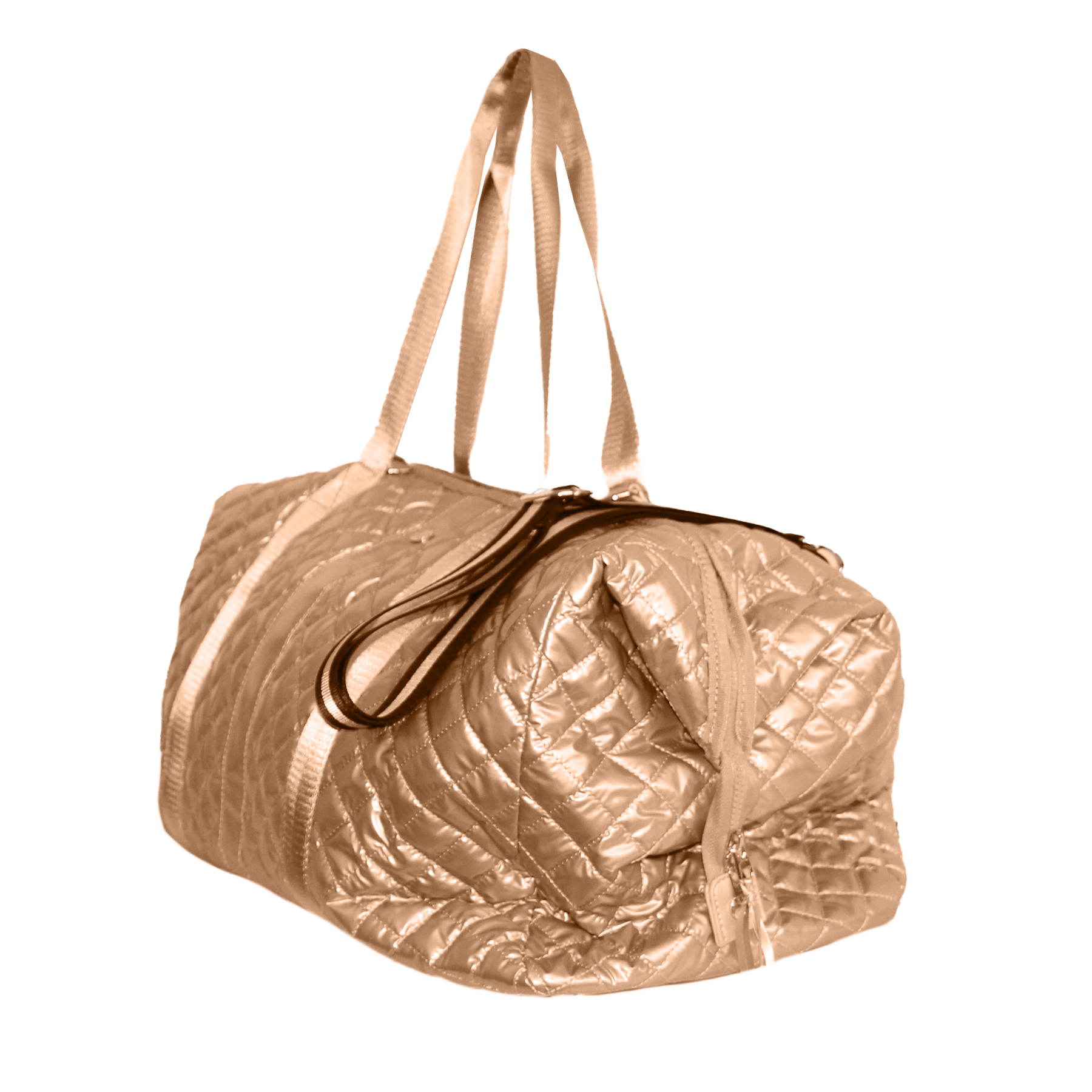 Lemonbella - Lemonbella Copper Diamond Weekender Duffle Travel Bag 3/1