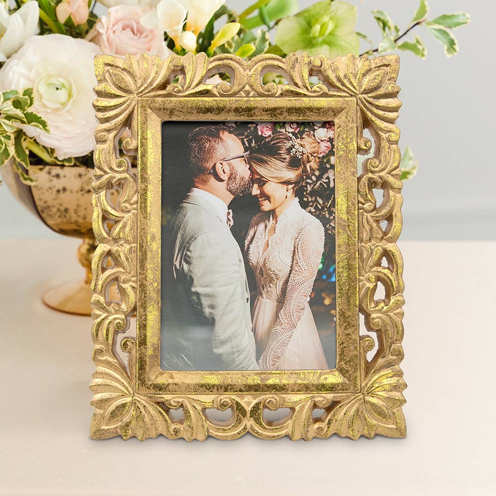 Weddingstar Inc. - Gold Ornate Wood Decorative Picture Frames