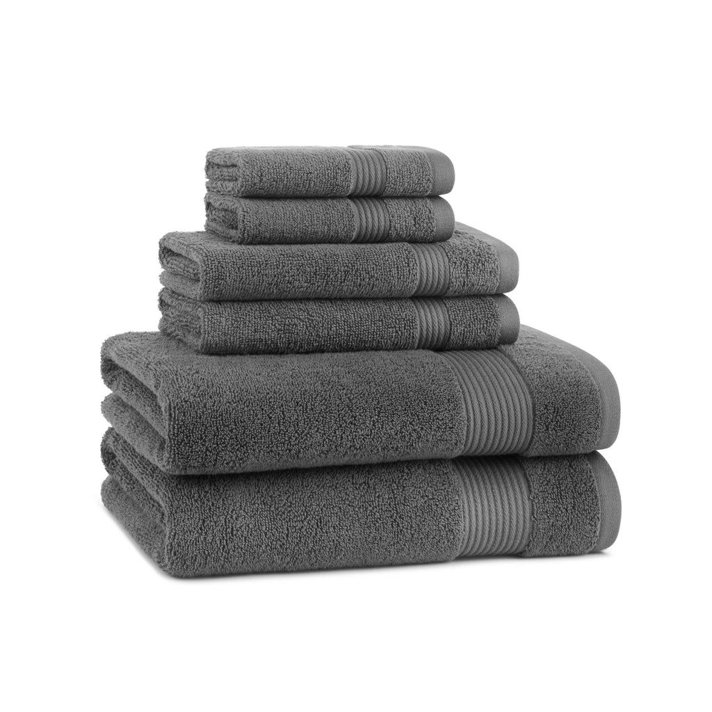 Arkwright Home - Host & Home 6-Piece Bath Towel Set, Color options
