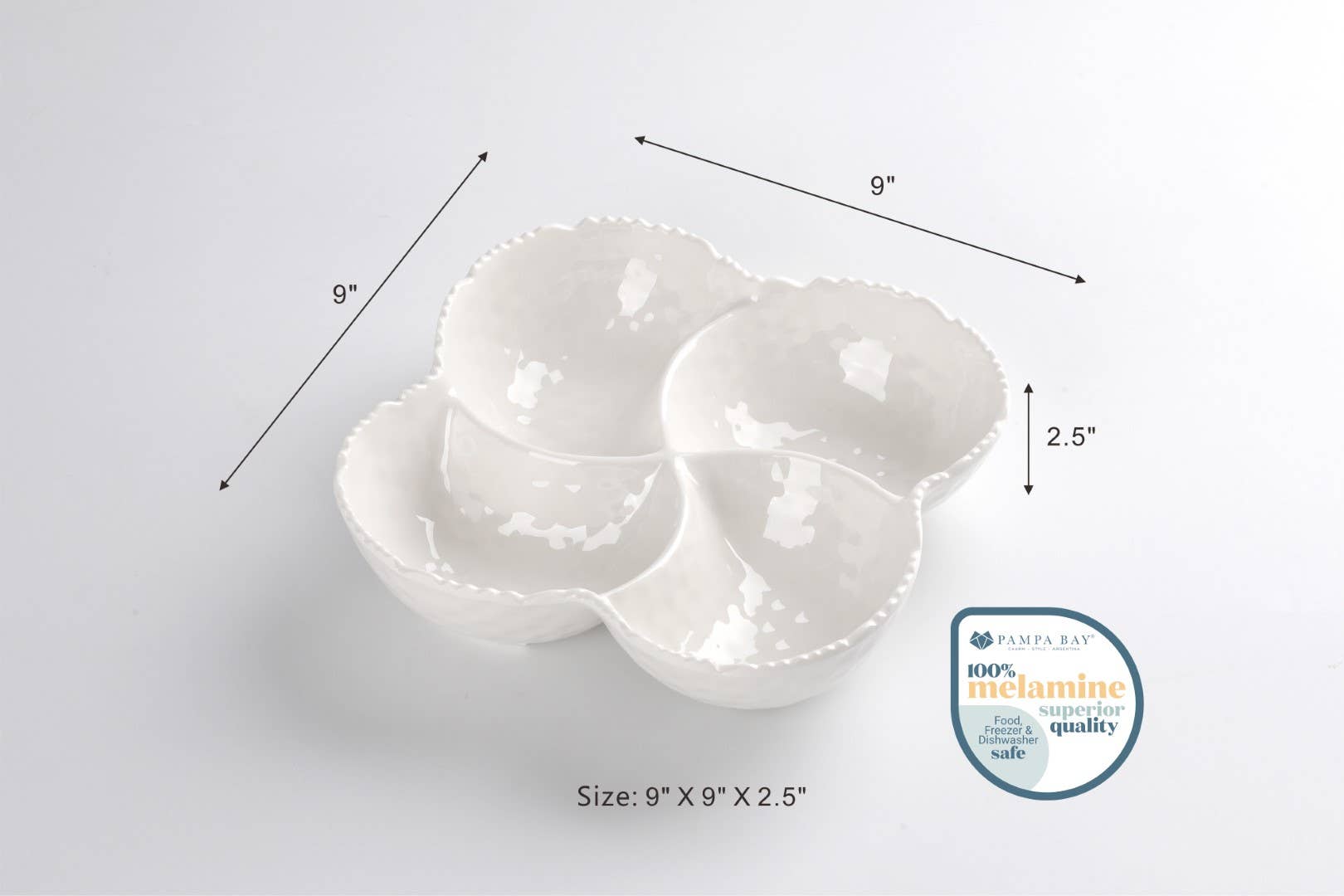 Pampa Bay - 4 Section Bowl in Shatterproof Melamine