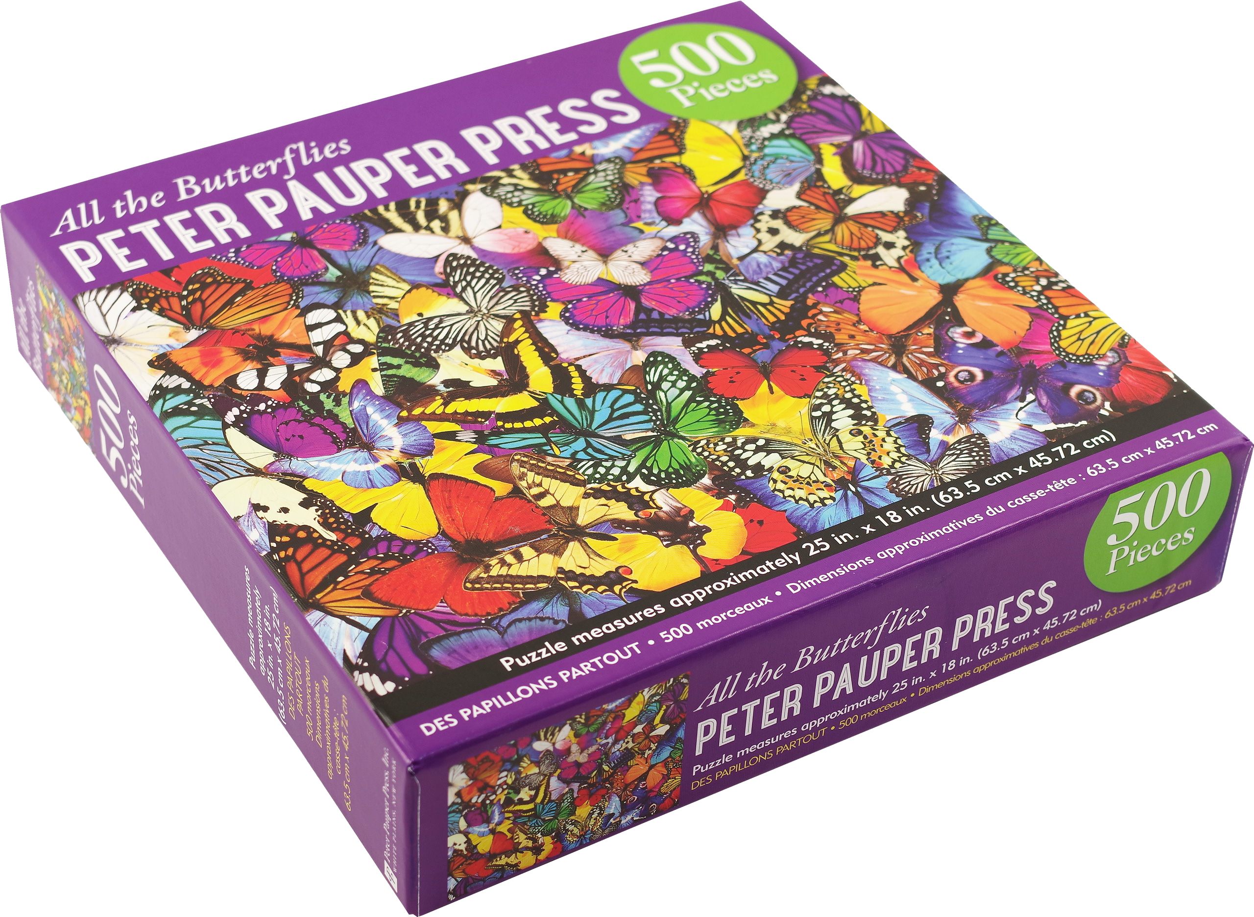 Peter Pauper Press - All the Butterflies 500 Piece Jigsaw Puzzle