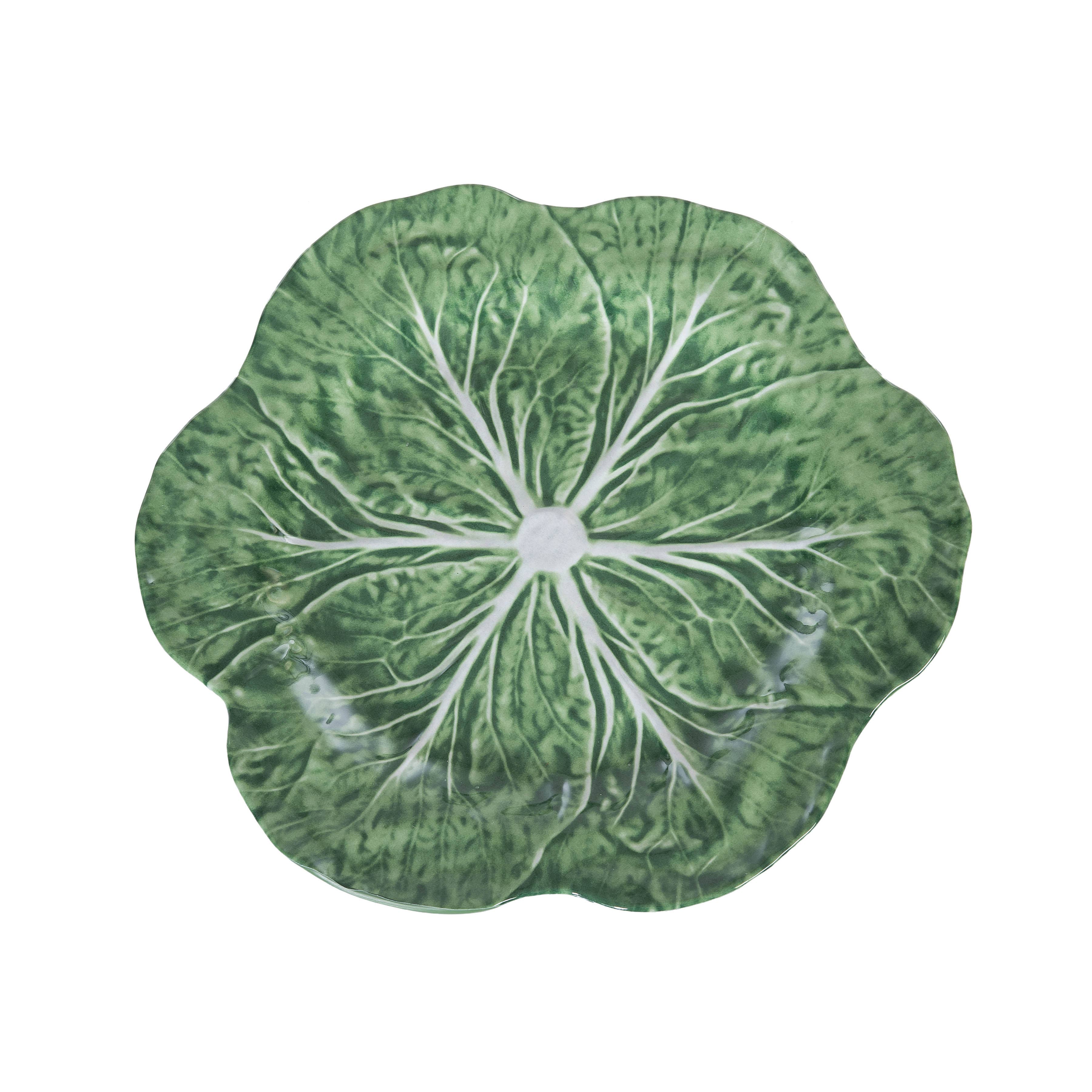 C&F Home - Cabbage Leaf Green Charger Serving Platter