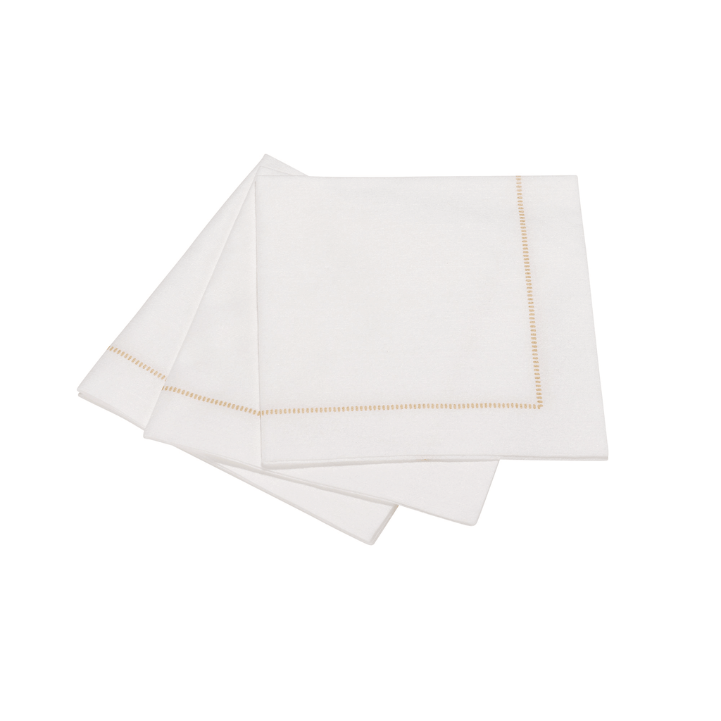 The Napkins - Hemstitch TAUPE Napkins Guest Towel