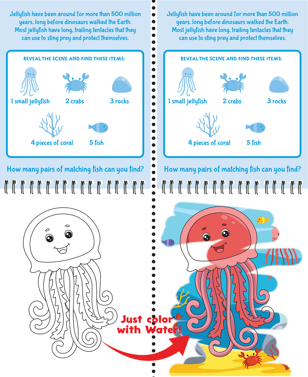 Peter Pauper Press - Color With Water - Under the Sea
