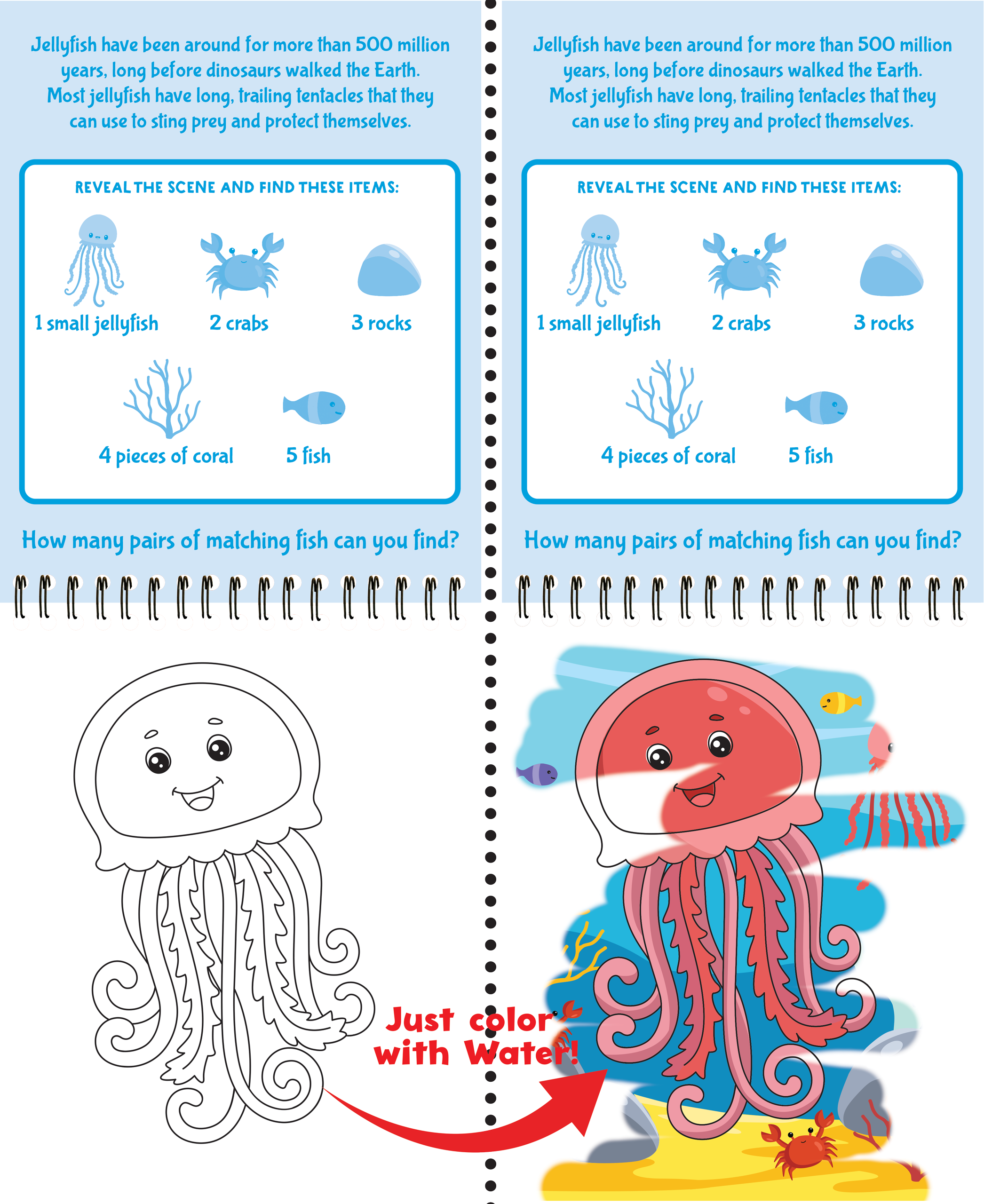 Peter Pauper Press - Color With Water - Under the Sea